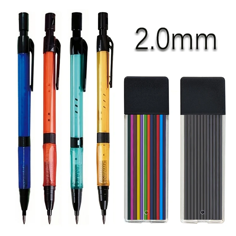 Staedtler Pencil Lumocolor - 4 สี 2.0 มม.มาพร้อมกับดินสอ Sharpener 2B