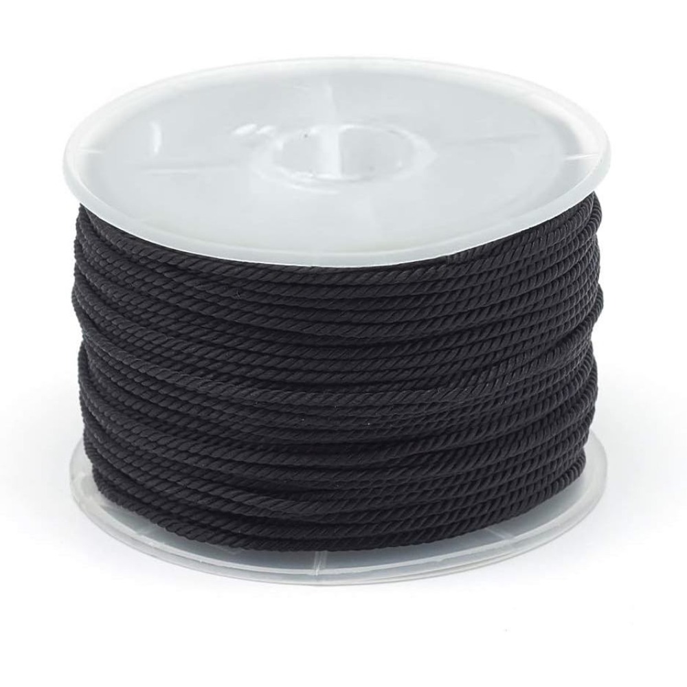 Cord Trim Twisted - เชือกไนลอนถักเกลียวขนาด 1.5 มม. ยาว 54 หลา