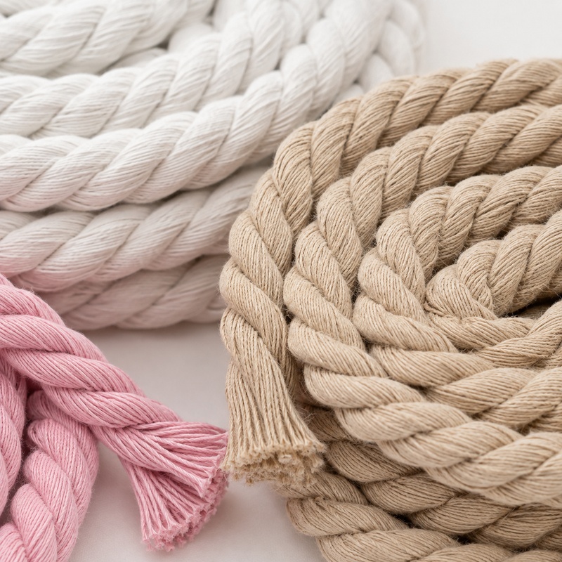 Cord Trim Twisted - เชือกฝ้ายบิดเกลียวขนาด 5 เมตร 5-20 มม. สำหรับเชือกรองเท้า