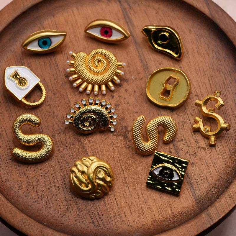 กระดุมโลหะวินเทจ รูปหัวใจ ลายต - Craft Embellishment บทวิจารณ์และราคา