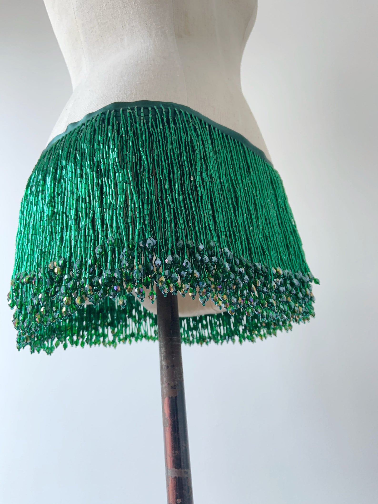 1 Yard สีเขียวลูกปัด Fringe Ta - Beaded Trim Fringe บทวิจารณ์และราคา