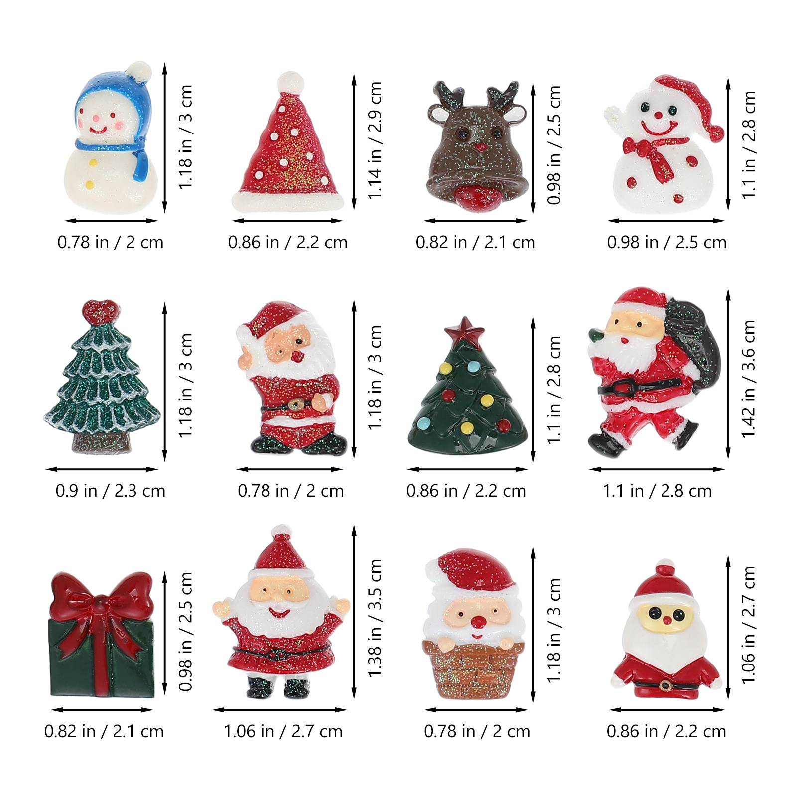 50 ชิ้น ของตกแต่งคริสต์มาส ของ - Craft Embellishment บทวิจารณ์และราคา