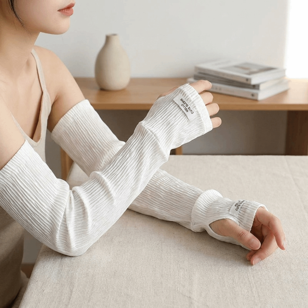 ปลอกแขนป้องกันแสงแดดแบบระบายอา - Elastic Lace Trim บทวิจารณ์และราคา
