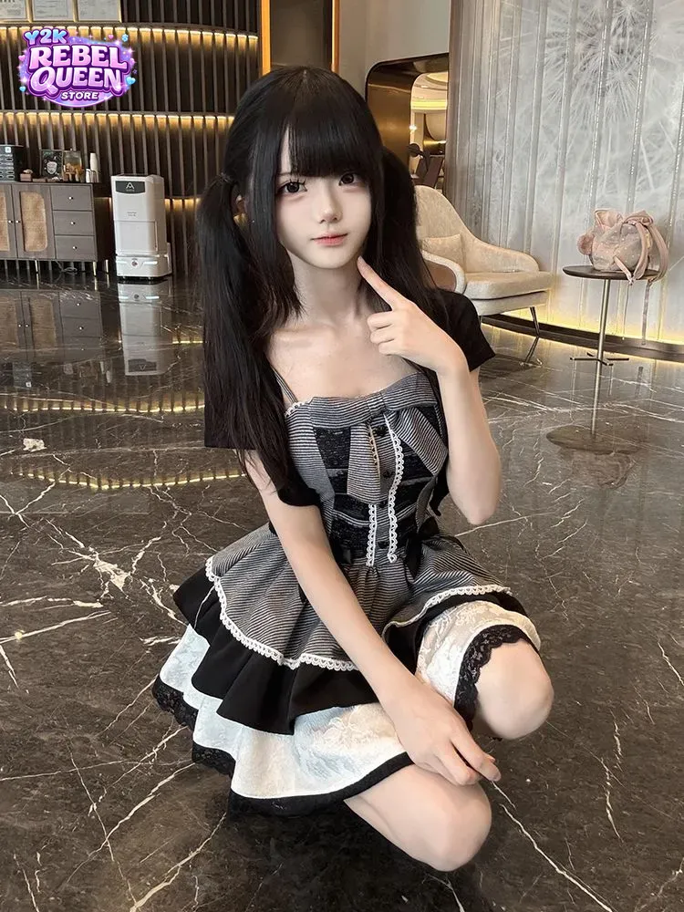 ชุดเดรสแคมิโซลสไตล์ Coquette S - Elastic Lace Trim บทวิจารณ์และราคา