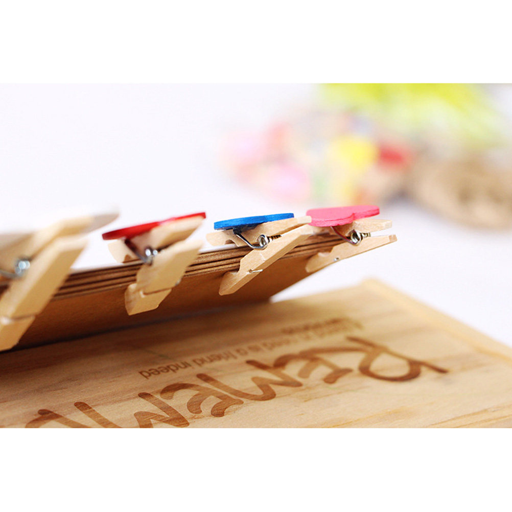 คลิปหนีบผ้าไม้ขนาดเล็ก 50 ชิ้น - Craft Embellishment บทวิจารณ์และราคา