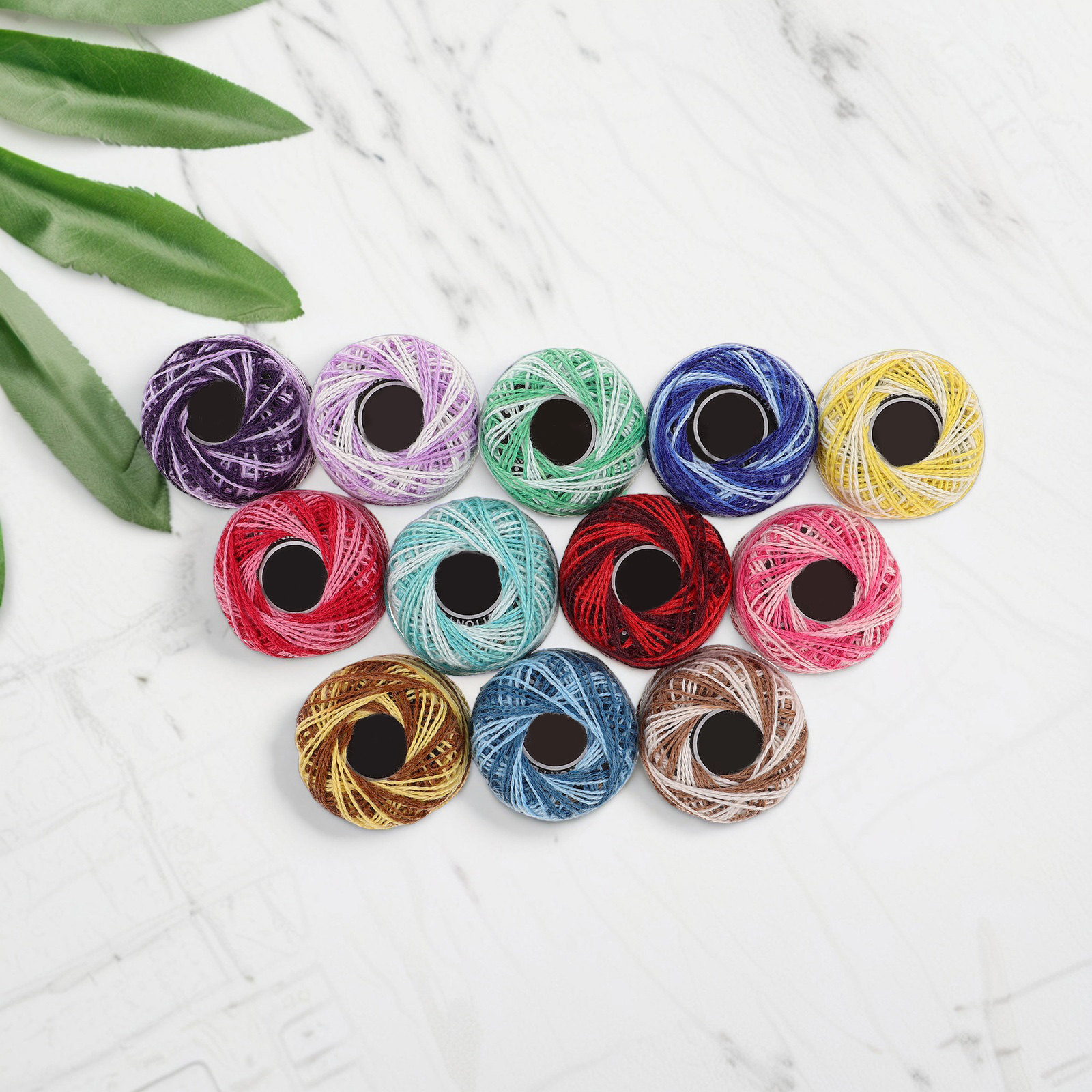 ชุดด้ายปักผ้าฝ้าย 12 ชิ้น สีสั - Embroidery Craft บทวิจารณ์และราคา